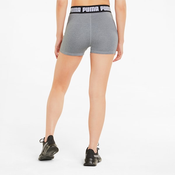 TRAIN PUMA STRONG Women's 3" Tight Training Shorts, Griffin Heather, extralarge-GBR